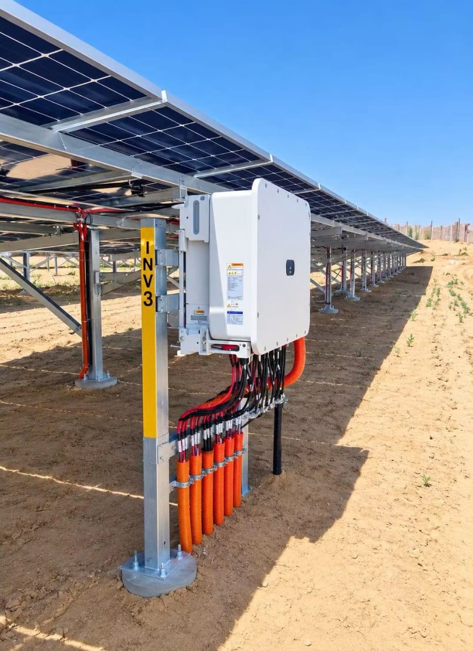 Ground-Mounted Solar Inverter Station